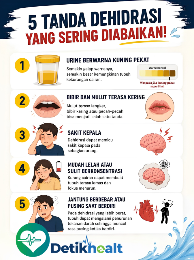 Tanda-Tanda Tubuh Kekurangan Cairan (Dehidrasi) yang Sering Diabaikan: 7 Gejala Kritis yang Berbahaya