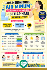 Cara Menghitung Kebutuhan Air Putih Harian: 3 Rumus Akurat untuk Kesehatan Optimal